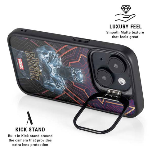 Marvel Black Panther Wakanda Salute iPhone 14 Kickstand Case
